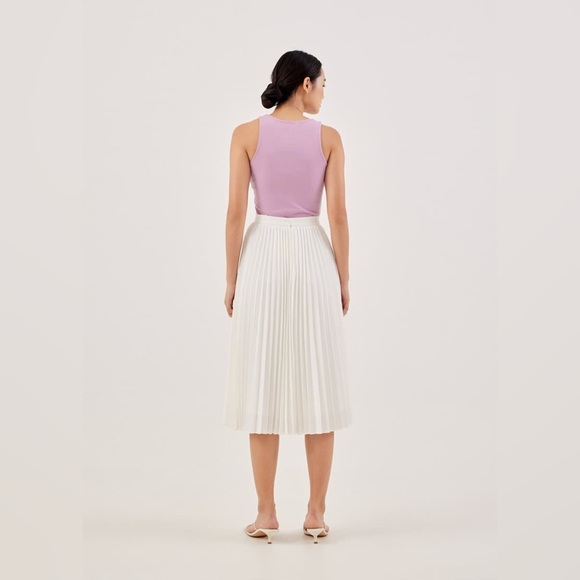 NWT Love Bonito Elinie Pleated Midi Skirt - Picture 6 of 8